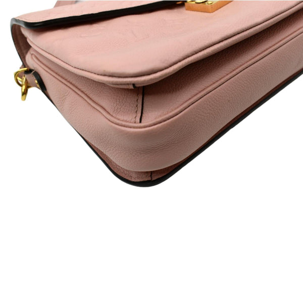 LOUIS VUITTON Metis Pochette Empreinte Leather Crossbody Bag Pink