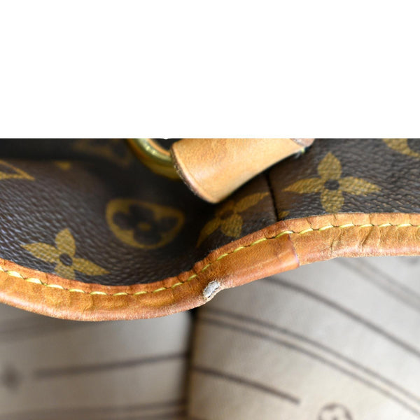 LOUIS VUITTON Delightful MM Monogram Canvas Hobo Bag Brown