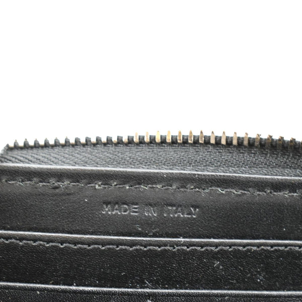 BURBERRY Studded Leather Zip Around Wallet Black