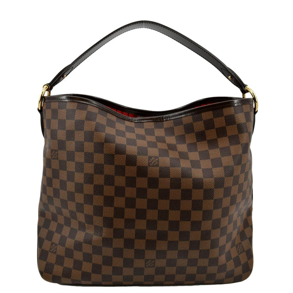 LOUIS VUITTON Delightful MM Damier Ebene Hobo Bag Brown