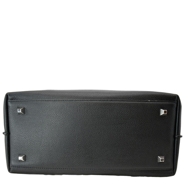 MCM Yris Medium Leather Shopper Tote Bag Black