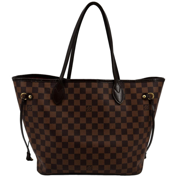 Louis Vuitton Neverfull MM Damier Ebene Tote Bag Brown - Back