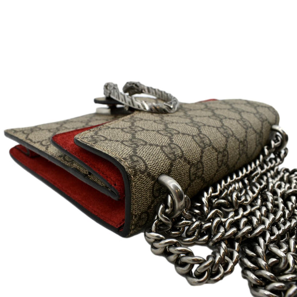 GucciI Dionysus Mini GG Supreme Canvas Crossbody Bag - Top Right