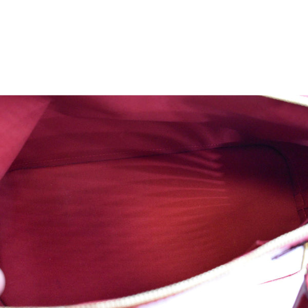 LOUIS VUITTON Alma GM Monogram Vernis Leather Satchel Bag Red