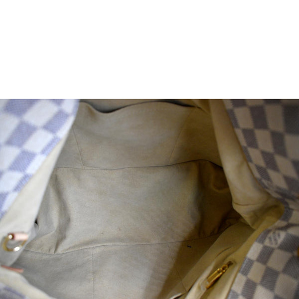 Louis Vuitton Artsy MM Damier Azur Hobo Bag in White - Inisde