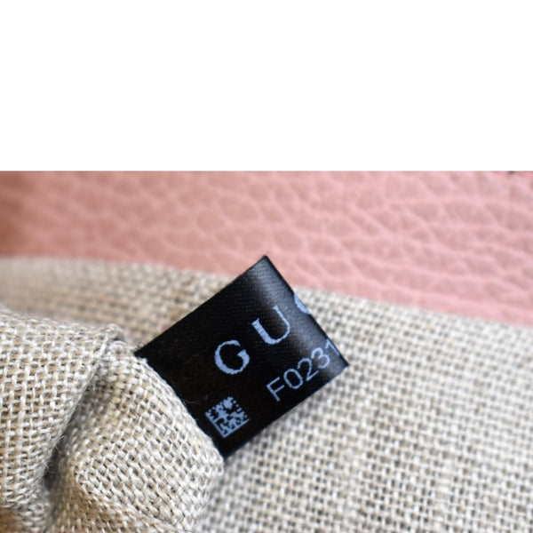 GUCCI Large Bree GG Canvas Hobo Bag Pink 449244