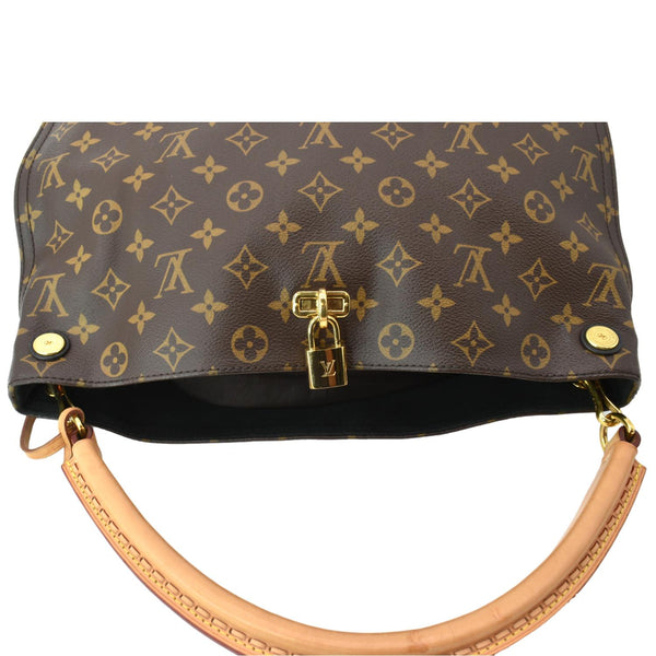 LOUIS VUITTON Gaia Monogram Canvas Shoulder Bag Brown
