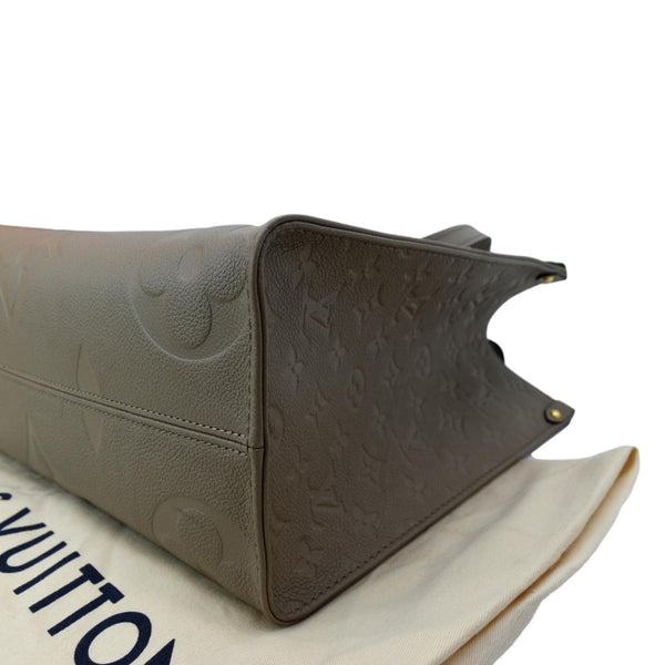 LOUIS VUITTON Onthego MM Monogram Empreinte Shoulder Bag Tourterelle - Hot Deals