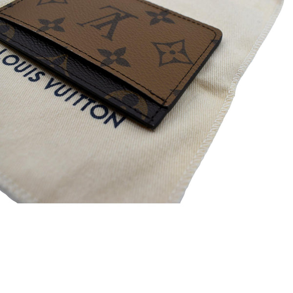 LOUIS VUITTON Monogram Canvas Card Holder Brown
