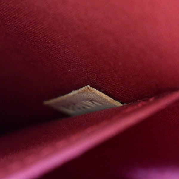 LOUIS VUITTON Alma GM Monogram Vernis Leather Satchel Bag Red