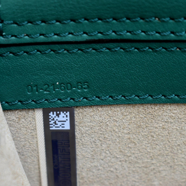 CHLOE Mini Vanity Crocodile Embossed Leather Crossbody Bag Green