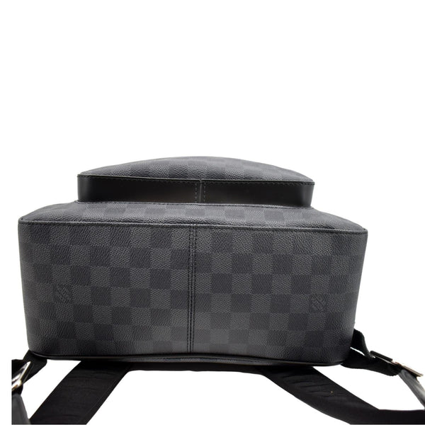 LOUIS VUITTON Josh Interlinked Logo Damier Graphite Backpack Black