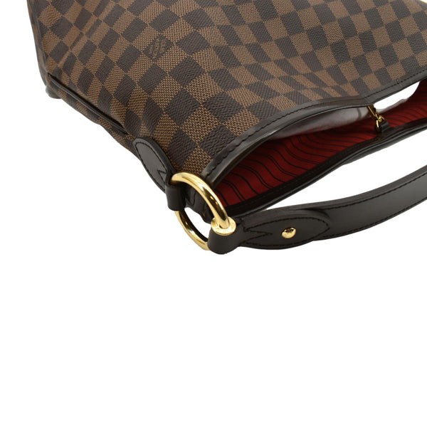 LOUIS VUITTON Delightful MM Damier Ebene Hobo Bag Brown