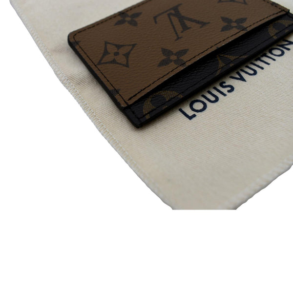 LOUIS VUITTON Monogram Canvas Card Holder Brown