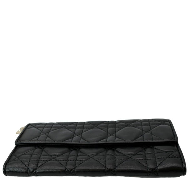 CHRISTIAN DIOR Lady Dior Cannage Leather wallet Black