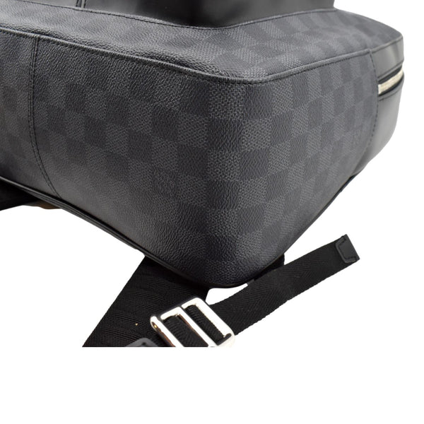 LOUIS VUITTON Josh Interlinked Logo Damier Graphite Backpack Black