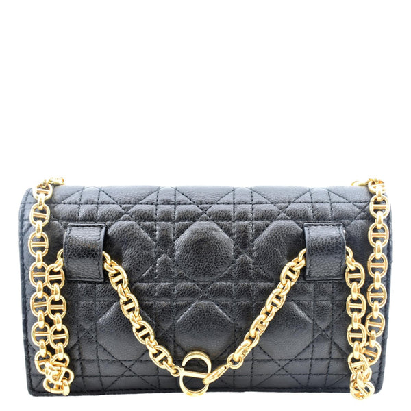 Christian Dior Caro Cannage Calf Leather Shoulder Bag - Back