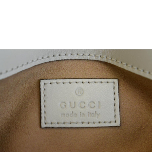 GUCCI GG Marmont Super Mini Matelasse Leather Shoulder Bag White 476433