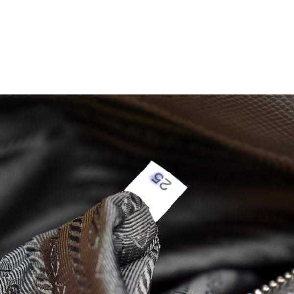 PRADA Cuir Open Promenade Saffiano LeatherTop Handle Tote Bag Grey