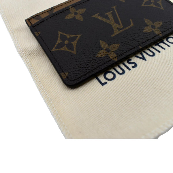 LOUIS VUITTON Monogram Canvas Card Holder Brown