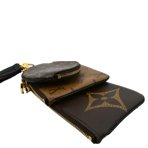 LOUIS VUITTON Monogram Canvas Trio Pouch Bag Brown