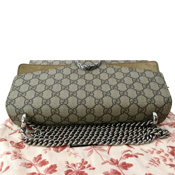 GUCCI Dionysus Medium GG Supreme Monogram Shoulder Bag Beige 403348