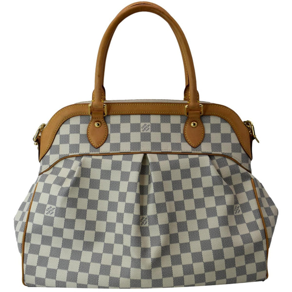LOUIS VUITTON Trevi GM Damier Azur 2way Shoulder Bag White