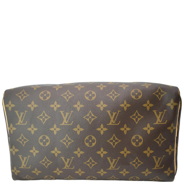 LOUIS VUITTON Speedy 30 Monogram Canvas Satchel Bag Brown