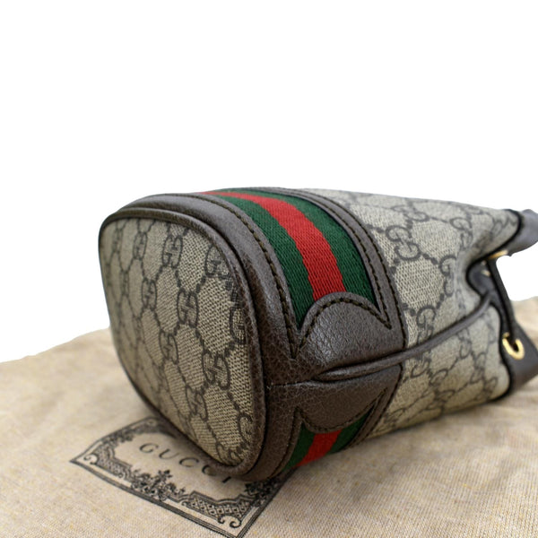 GUCCI Ophidia Small GG Canvas Bucket Bag Beige 550620