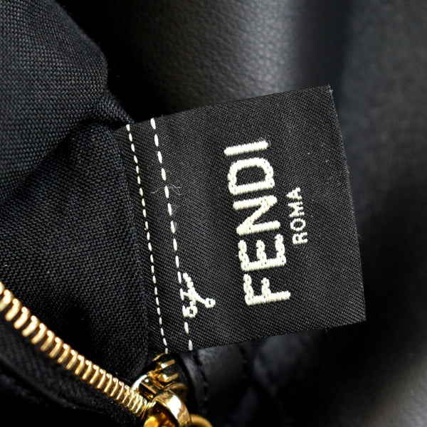 FENDI Baguette Leather Shoulder Bag Black