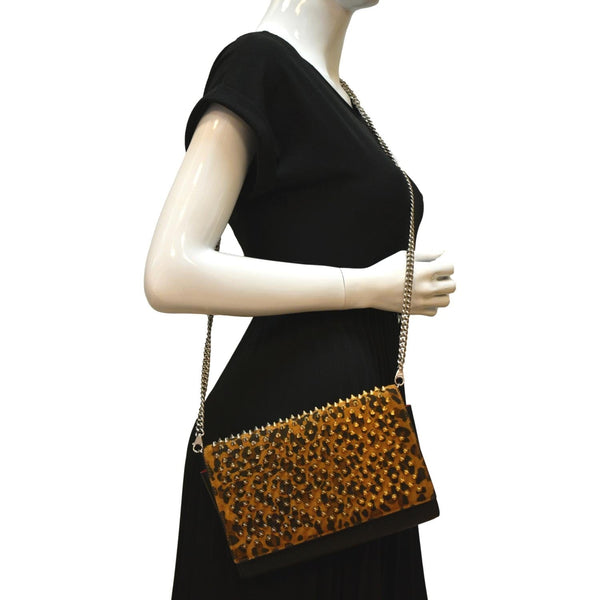 Christian Louboutin Paloma Leopard Print Crossbody Bag - Full View