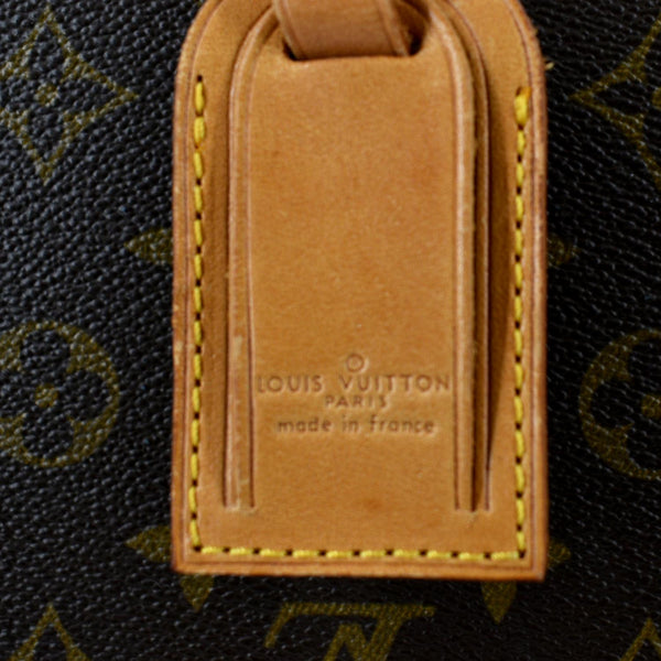 LOUIS VUITTON Attache Case Vertical Monogram Canvas Briefcase Brown