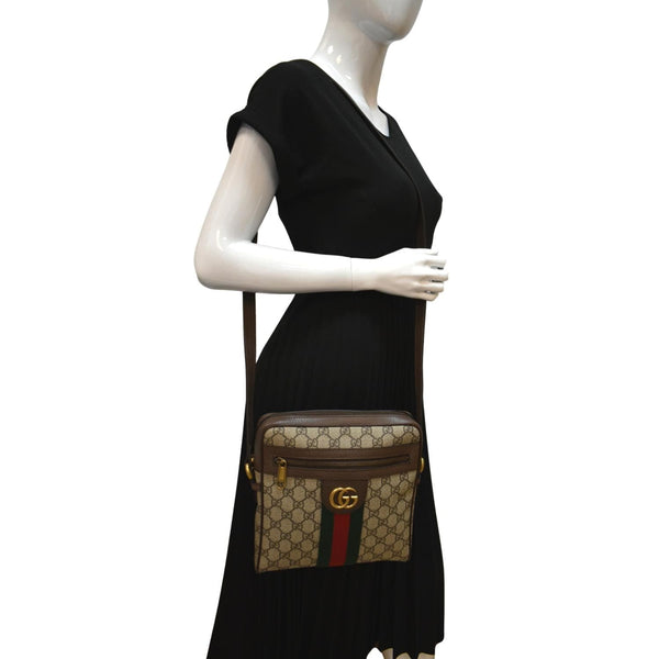 Gucci Ophidia Small GG Canvas Messenger Bag Beige 547926