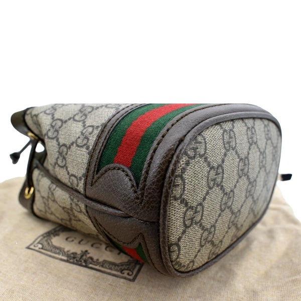 GUCCI Ophidia Small GG Canvas Bucket Bag Beige 550620