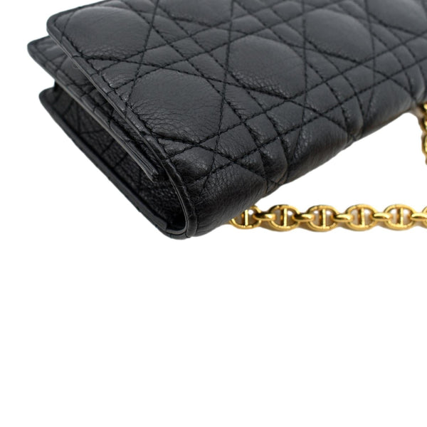 Christian Dior Caro Cannage Calf Leather Shoulder Bag - Right Top