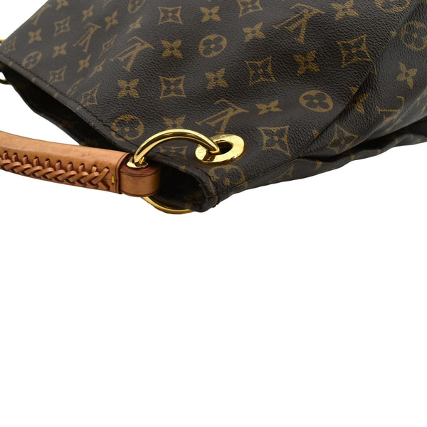 LOUIS VUITTON Artsy MM Monogram Canvas Hobo Bag Brown