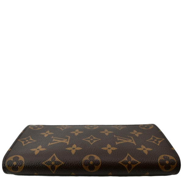 LOUIS VUITTON Brazza Monogram Canvas Bifold Long Wallet Brown