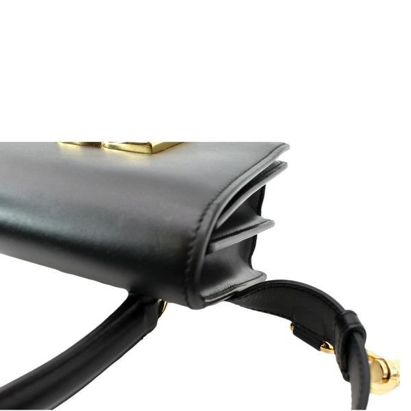 DOLCE & GABBANA Mini Leather Belt Bag Black