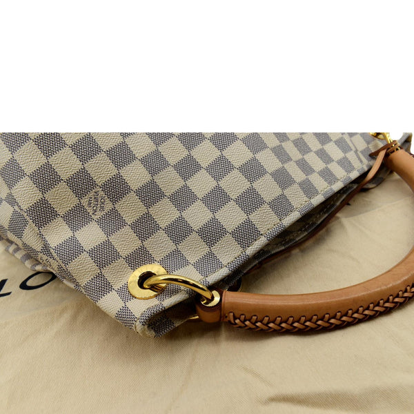 Louis Vuitton Artsy MM Damier Azur Hobo Bag in White - Top Right
