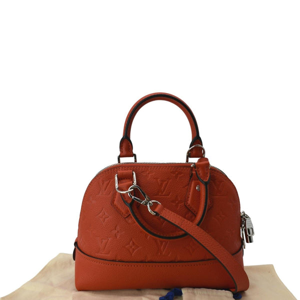 LOUIS VUITTON Neo Alma BB Monogram Empreinte Crossbody Bag Orange