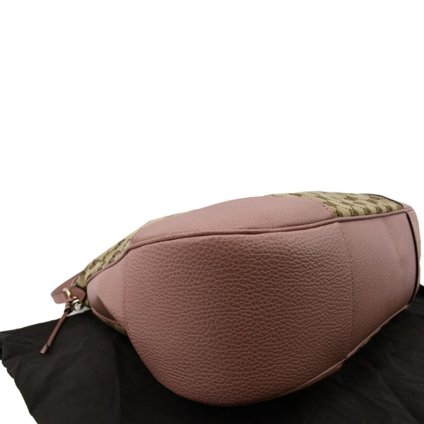 GUCCI Large Bree GG Canvas Hobo Bag Pink 449244