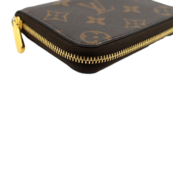 LOUIS VUITTON Monogram Canvas Zippy Coin Purse Brown