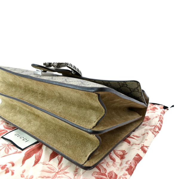 GUCCI Dionysus Medium GG Supreme Monogram Shoulder Bag Beige 403348