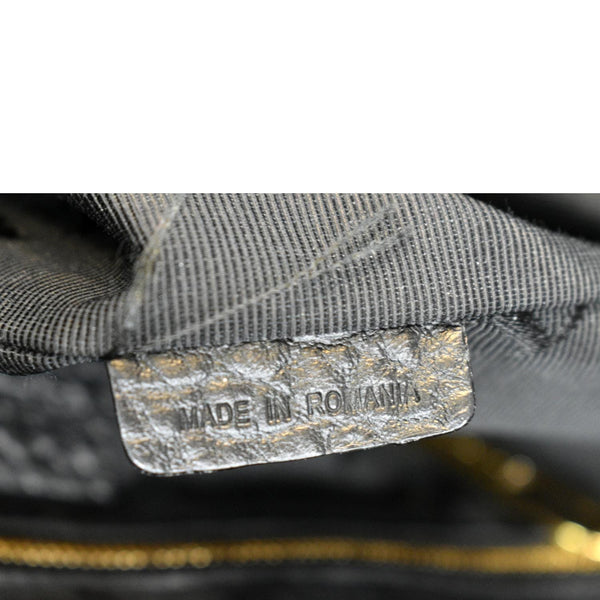 BURBERRY Dewsbury Medium Grain Check Embossed Tote Bag Black-Dallas Designer