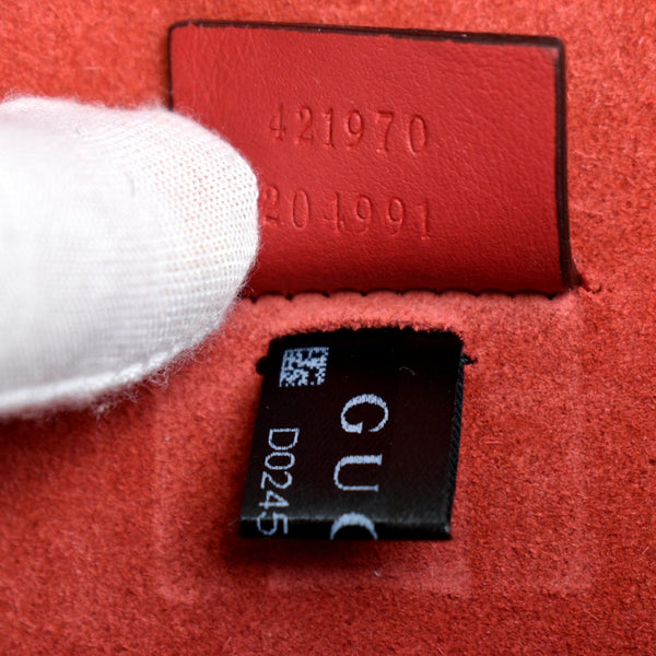 GucciI Dionysus Mini GG Supreme Canvas Crossbody Bag - Serial Number