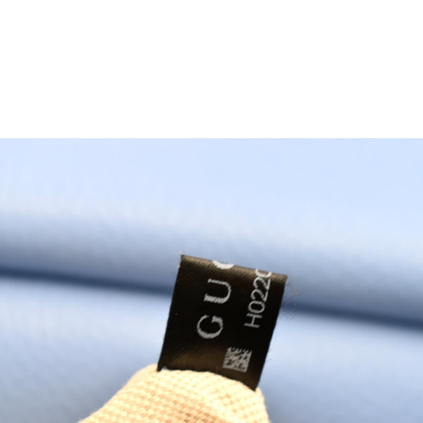 Gucci GG Marmont Leather Top Handle Shoulder Bag Blue - Tag