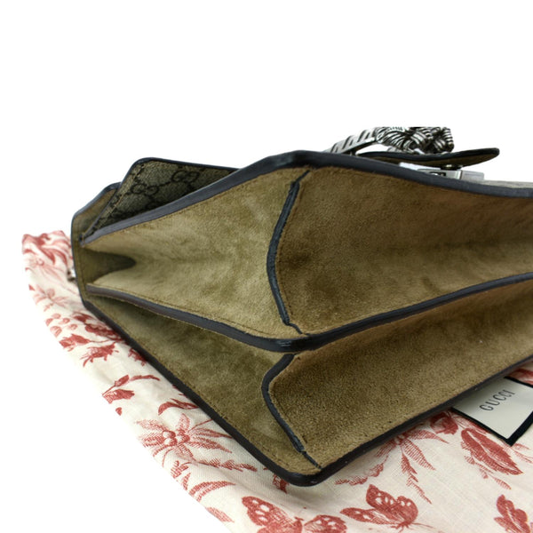 GUCCI Dionysus Medium GG Supreme Monogram Shoulder Bag Beige 403348