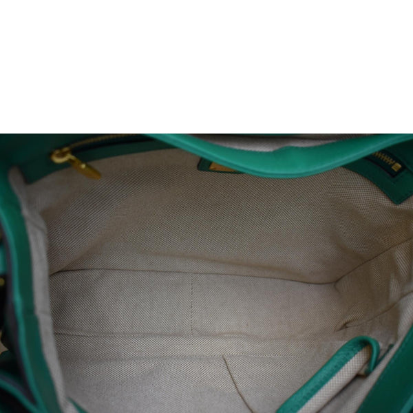 MCM Little Veronika Visetos Canvas Leather Top Handle Satchel Bag Multicolor