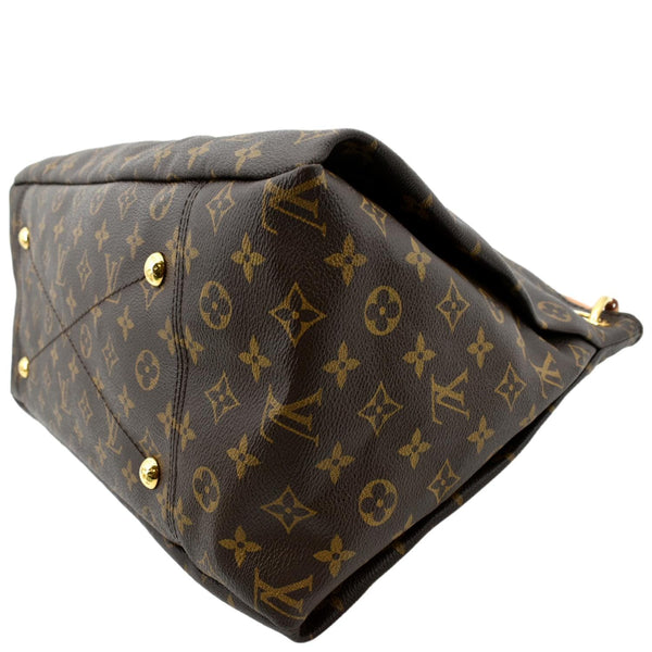 LOUIS VUITTON Artsy MM Monogram Canvas Hobo Bag Brown