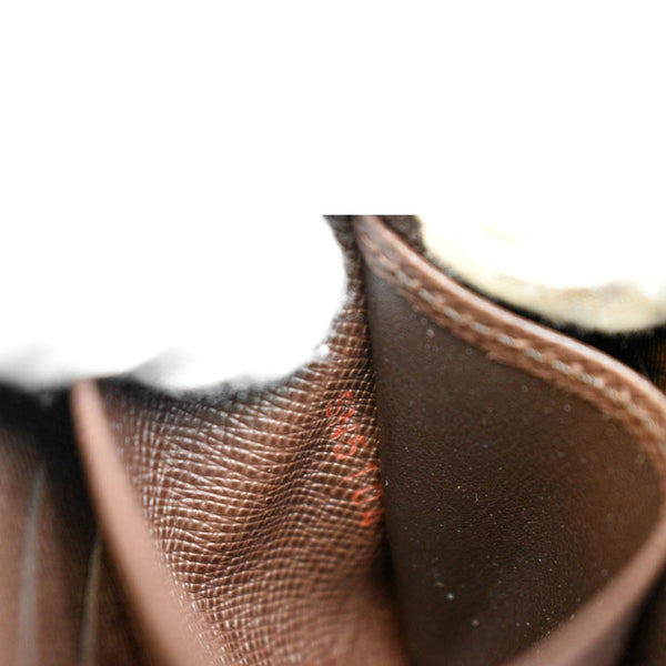 LOUIS VUITTON Damier Ebene Zippy Coin Purse Brown